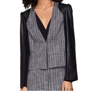 BCBG Leather Cape